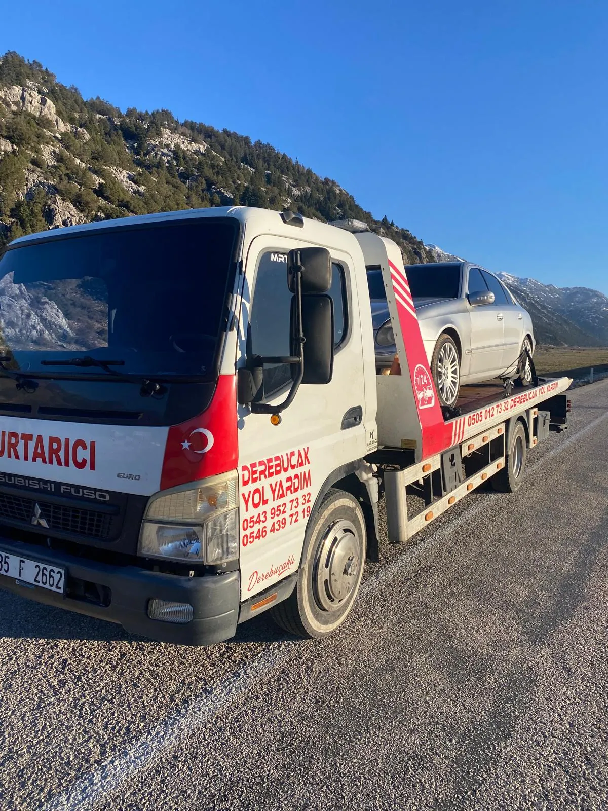 Derebucak Yol Yardım Mitsubishi Fuso Çekici - Toros Dağ Yolu